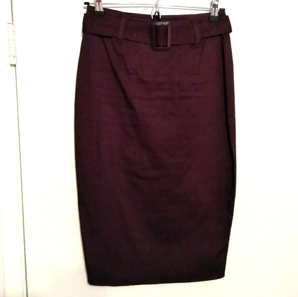 Brown Pencil Skirt